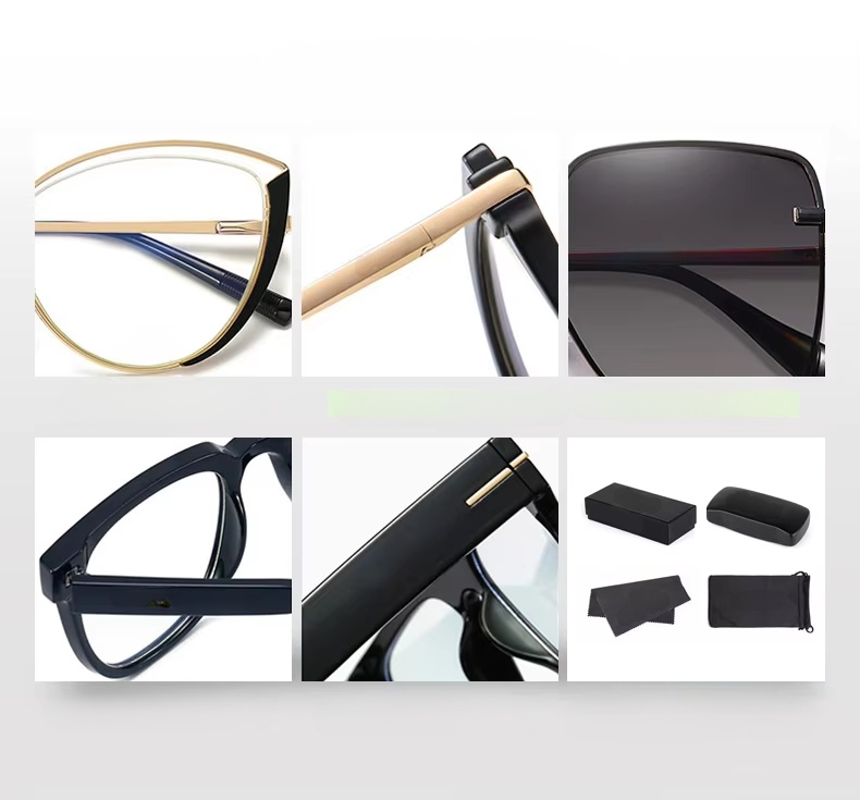 Lunettes de soleil carrées rétro polarisées