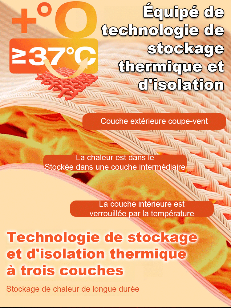 【Aucune crainte de la glace et de la neige】Pantalon en peau d'agneau