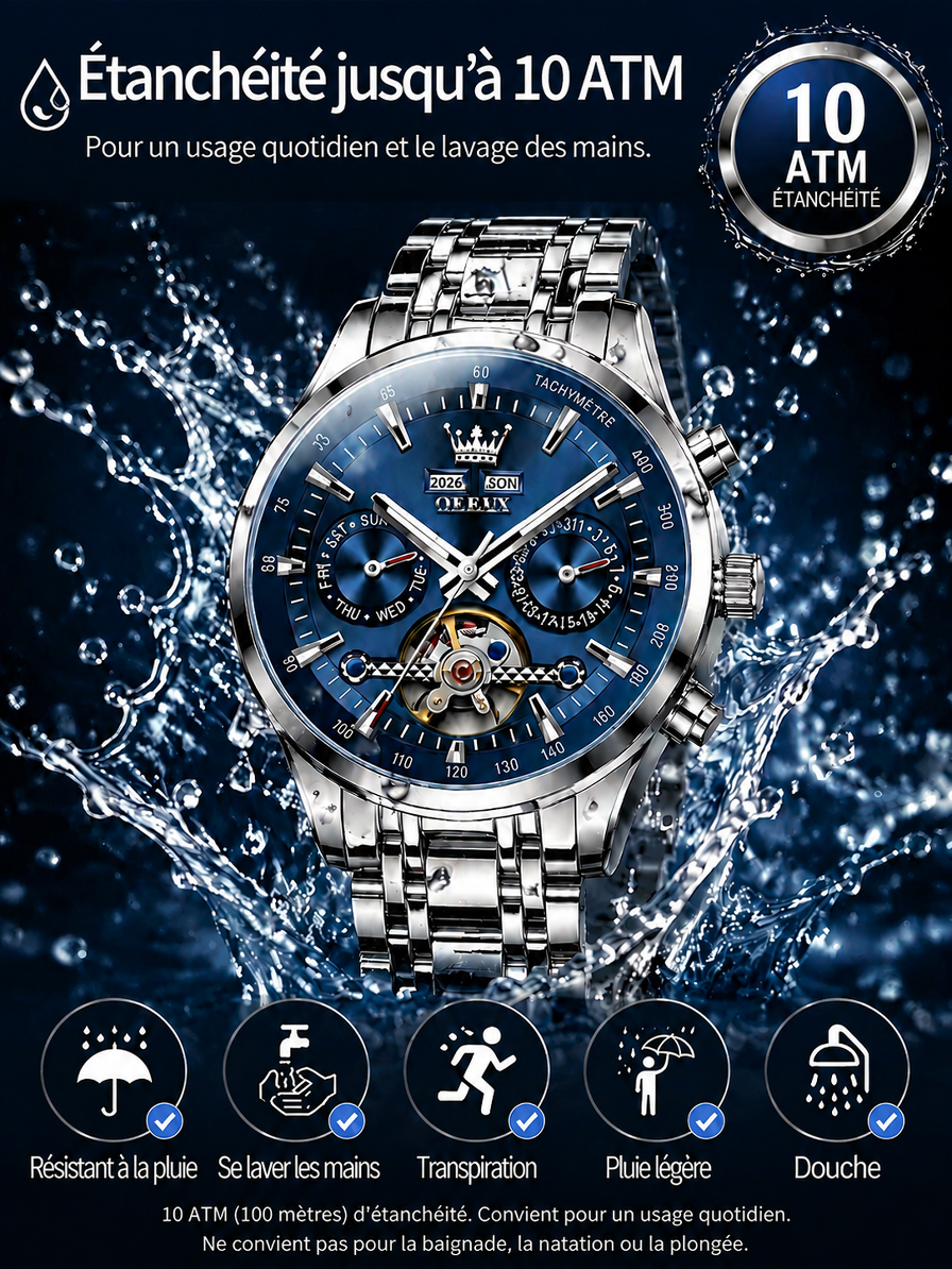 Montre exclusive fournie par l’hôtel de prestige de Saint-Jean-Cap-Ferrat | Édition limitée, réservée aux 100 premiers acheteurs