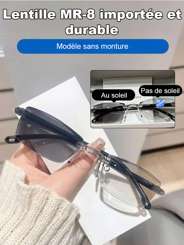 Lunettes de lecture anti-lumière bleue à verres photochromiques