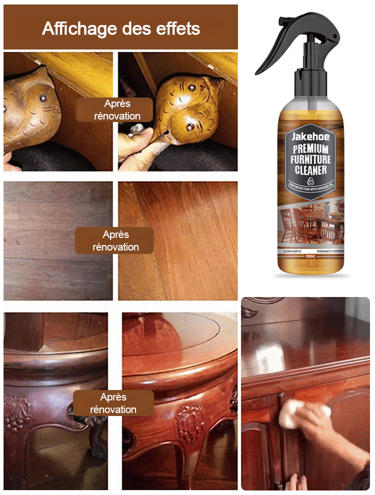 Nettoyant Protecteur & Brillant pour Parquets et Meubles en Bois