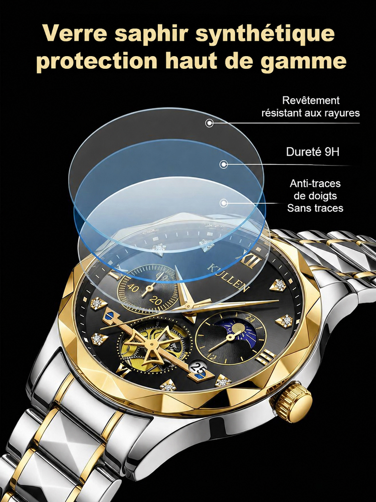 [ Vente d'urgence ] Montre de pilote française exclusive (Édition Denim)
