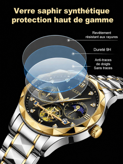 [ Vente d'urgence ] Montre de pilote française exclusive (Édition Denim)