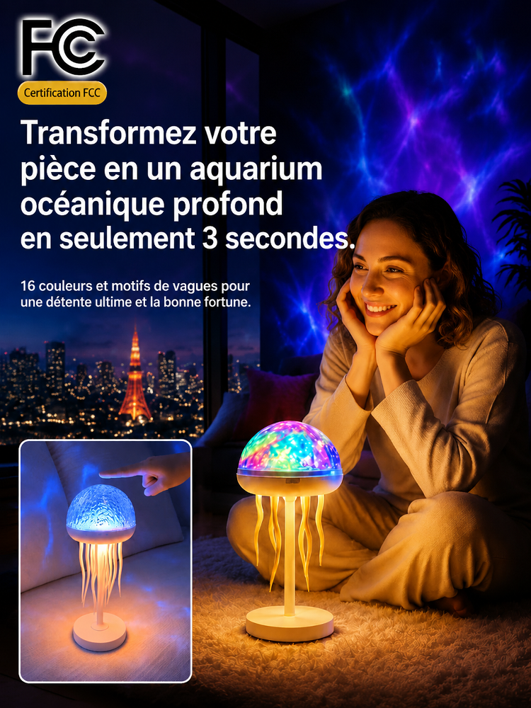 Lampe à Méduses Réaliste | Créez un univers sous-marin apaisant chez vous
