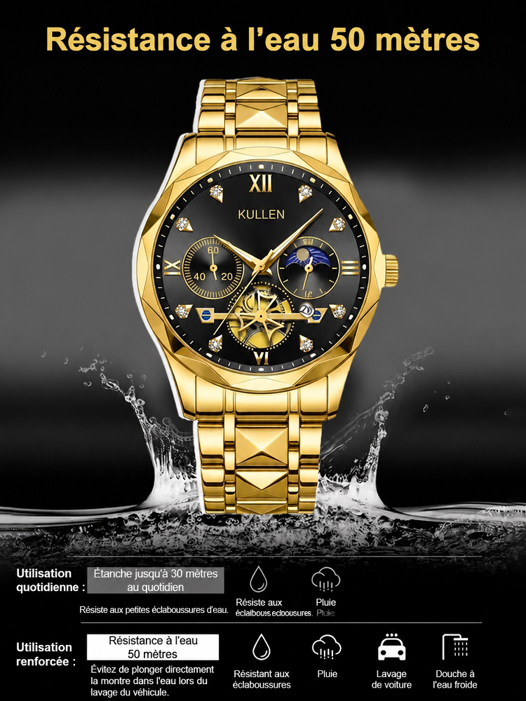 [ Vente d'urgence ] Montre de pilote française exclusive (Édition Denim)