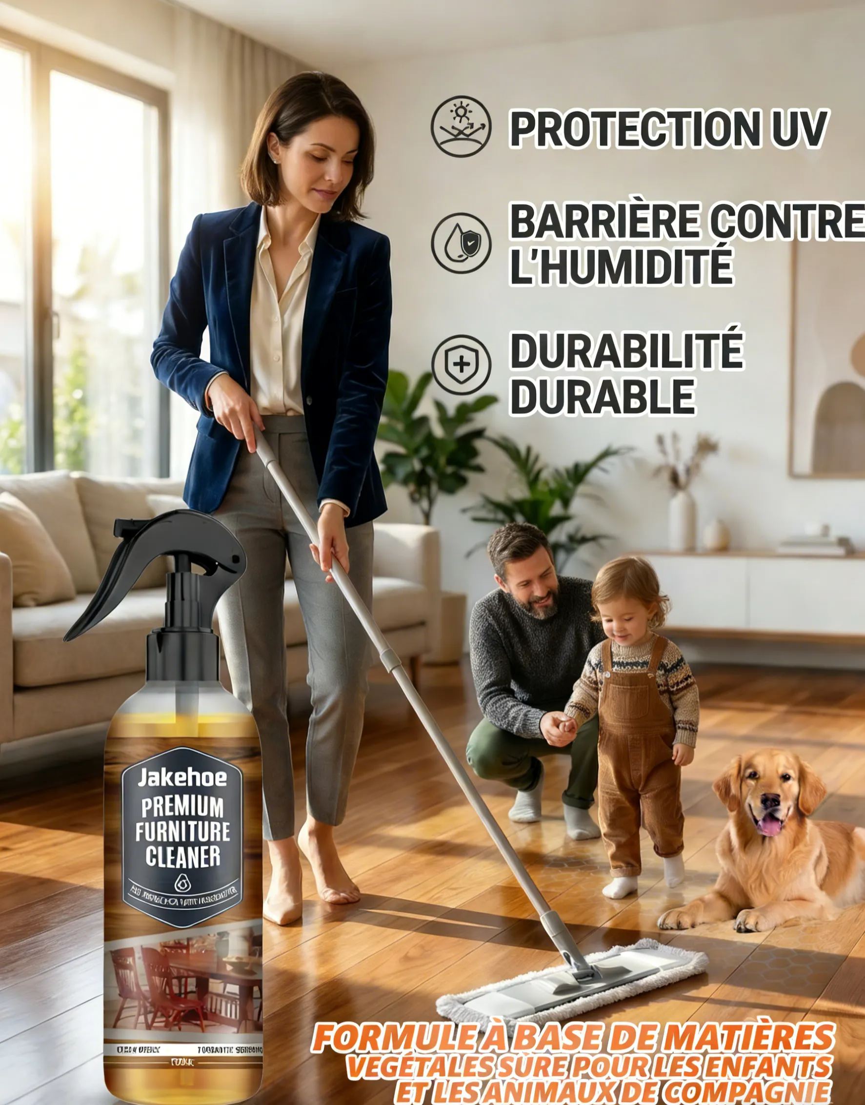 【Nettoyage et Brillance】Nettoyant pour Sols jakehoe