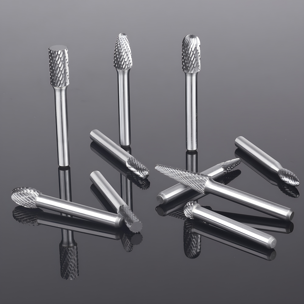 Zestaw pilników obrotowych z węglika spiekanego z podwójnym ostrzem