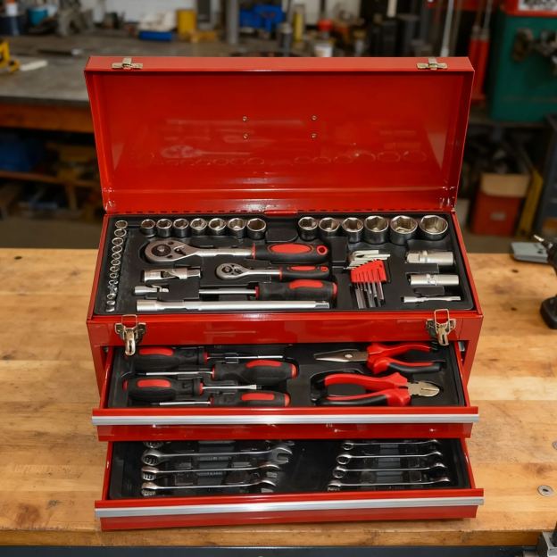 Profesjonalny zestaw narzędzi ręcznych mechanicznych