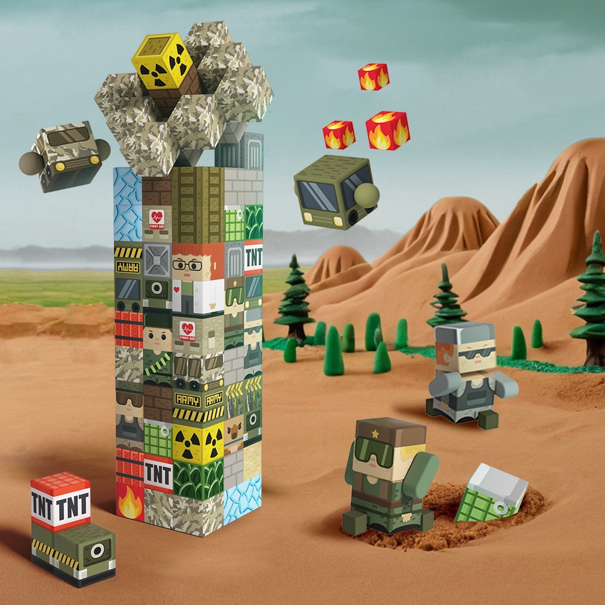 GobiDex Magnetic Building Cubes (Recon Base)