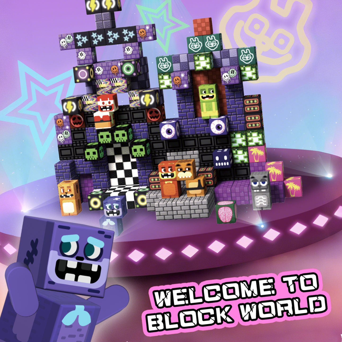 GobiDex Magnetic Building Cubes Mini (Midnight Madness)