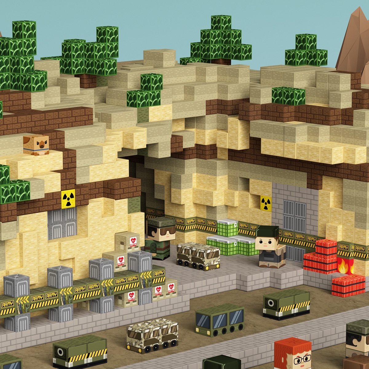 GobiDex Magnetic Building Cubes (Recon Base)