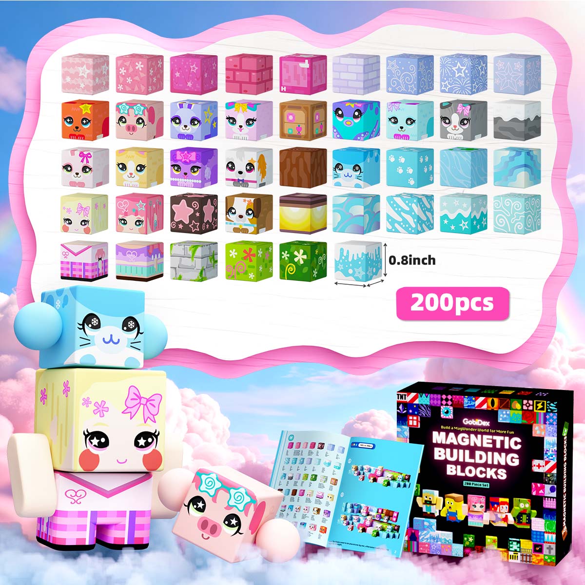 GobiDex Magnetic Building Cubes Mini (Elf)