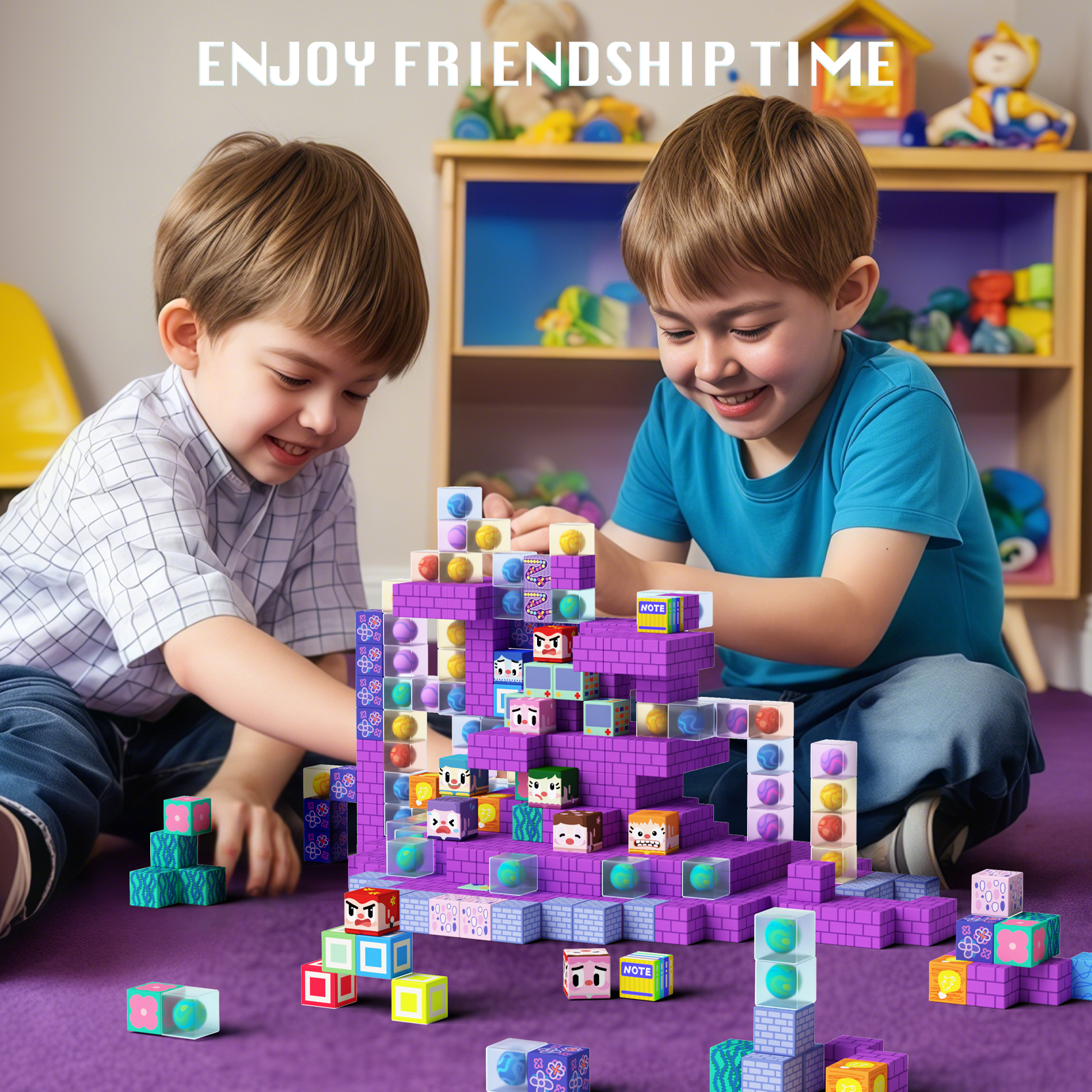 GobiDex Magnetic Building Cubes (Mood Matrix)