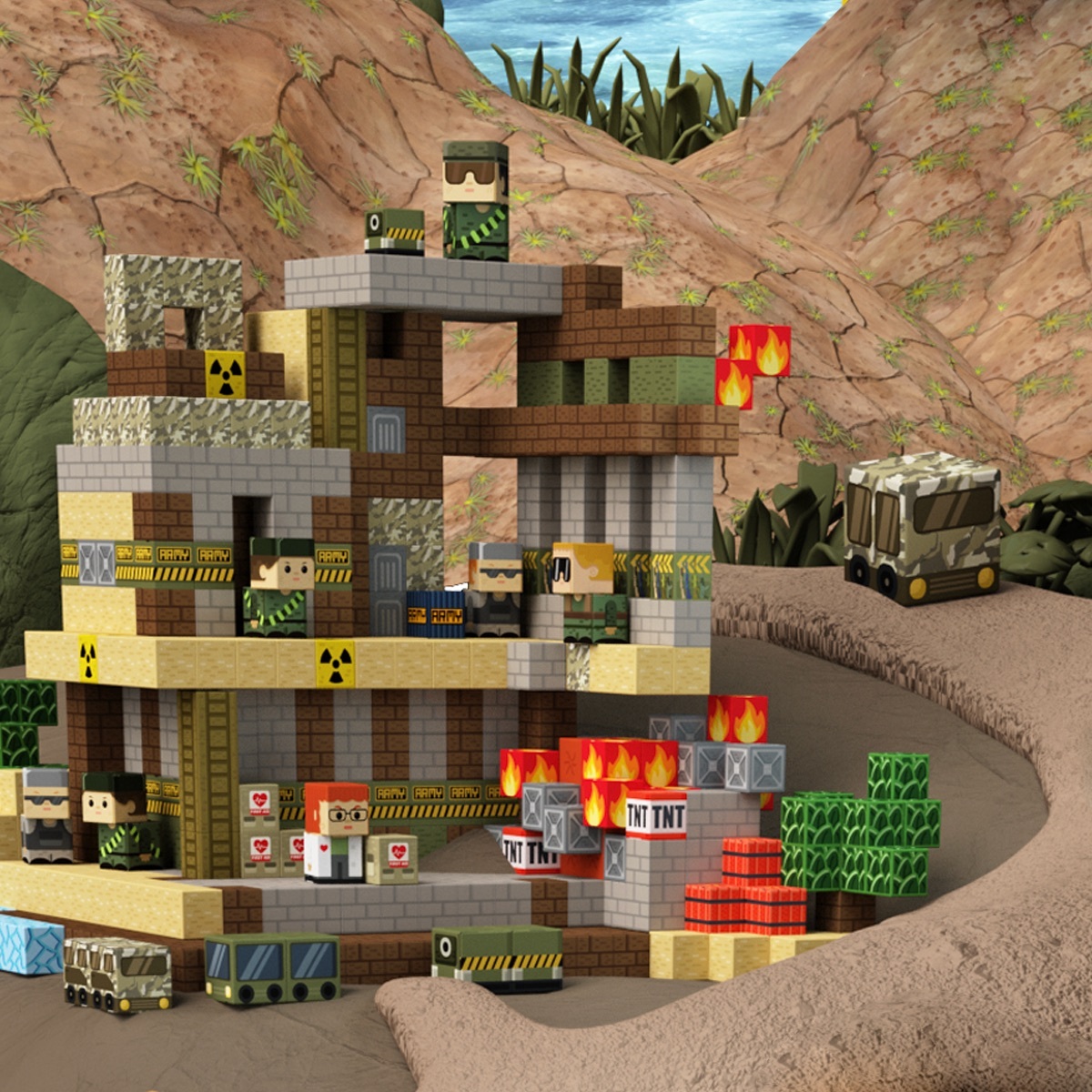 GobiDex Magnetic Building Cubes (Recon Base)