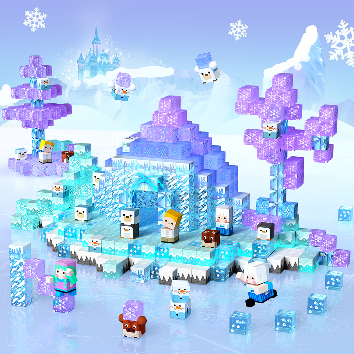 GobiDex Magnetic Building Cubes (Frozen)