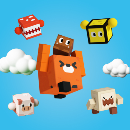 GobiDex Magnetic Building Cubes (Lumberjack)