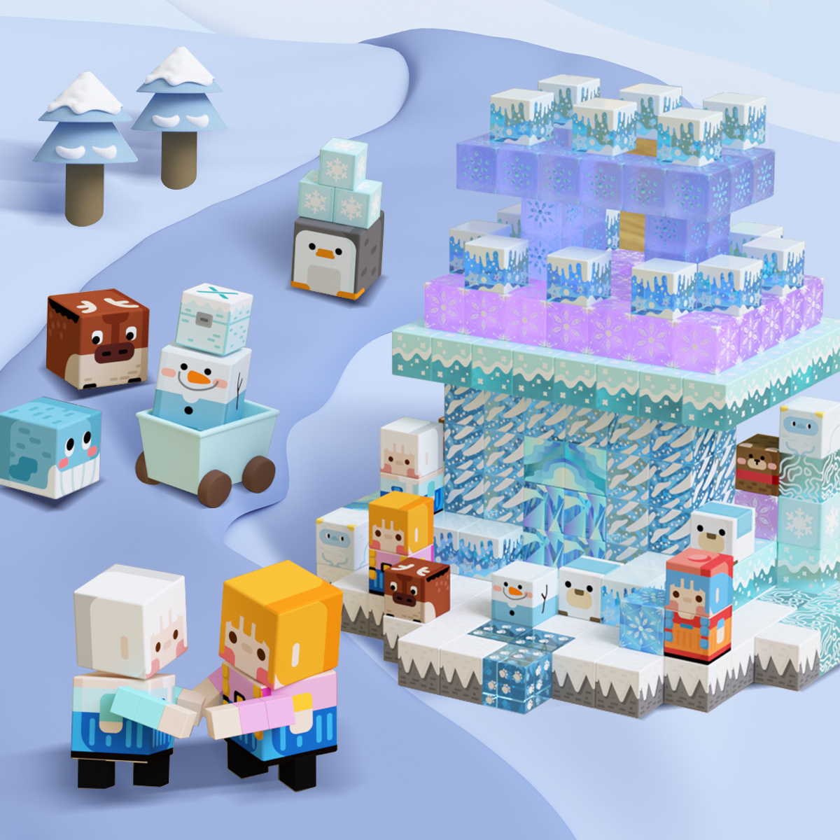 GobiDex Magnetic Building Cubes (Frozen)