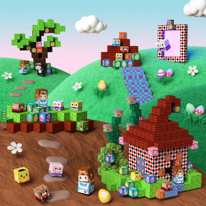 GobiDex Magnetic Building Cubes (Mystic Grove)