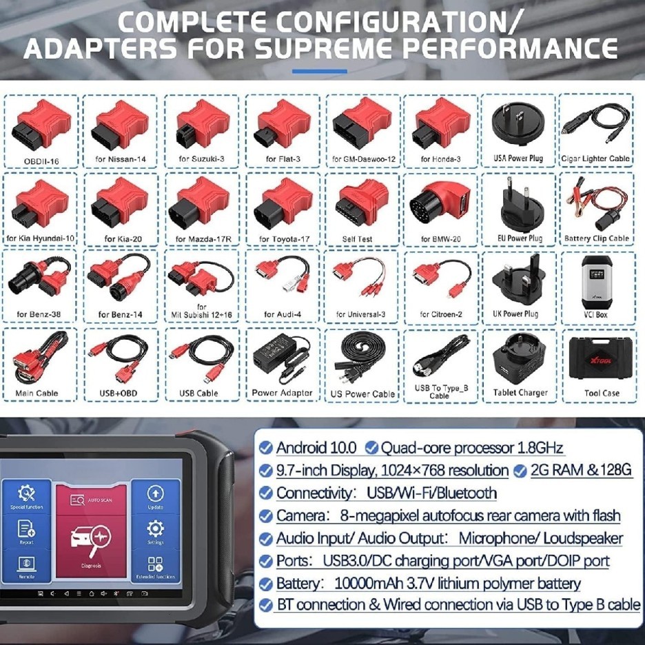 🔥D9 PRO Diagnostic Tool [2024 New Upgraded], Topology Map, ECU Programming & Coding, Bi-Directional & Full Diagnostic, Key Programming, 42+ Services, DoIP & CAN FD
