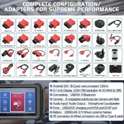 🔥D9 PRO Diagnostic Tool [2024 New Upgraded], Topology Map, ECU Programming & Coding, Bi-Directional & Full Diagnostic, Key Programming, 42+ Services, DoIP & CAN FD