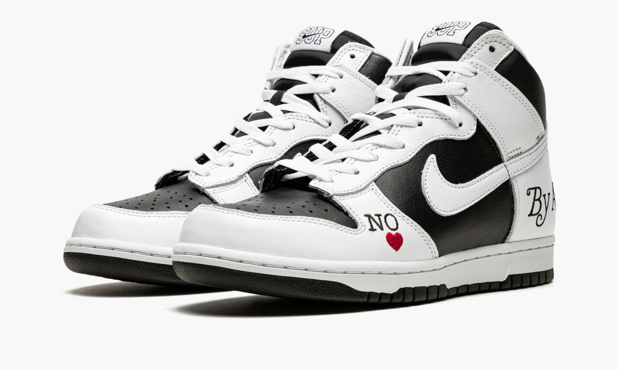 High ��Supreme By Any Means White/Black