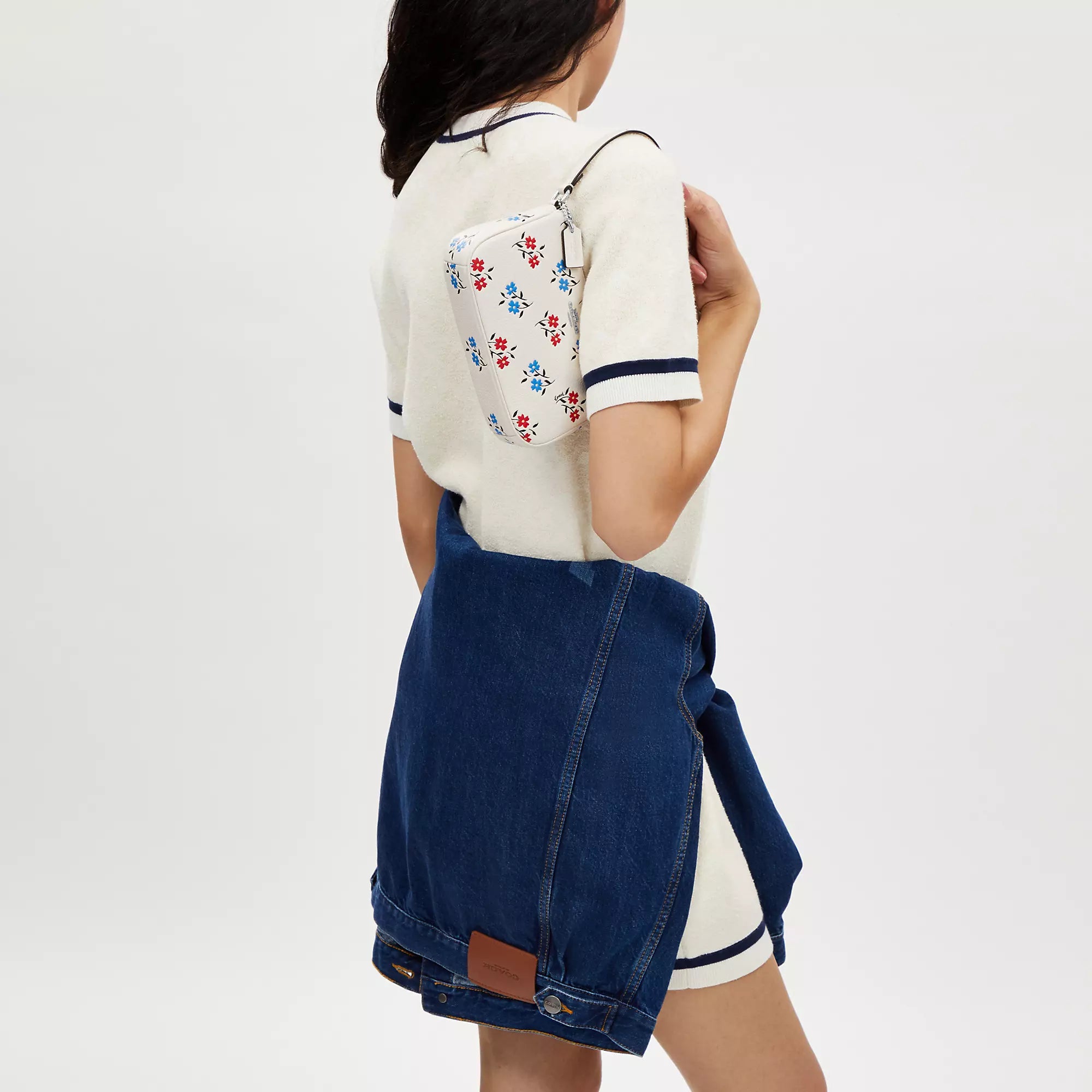Coathtch  Shoulder Bag With Floral Print
