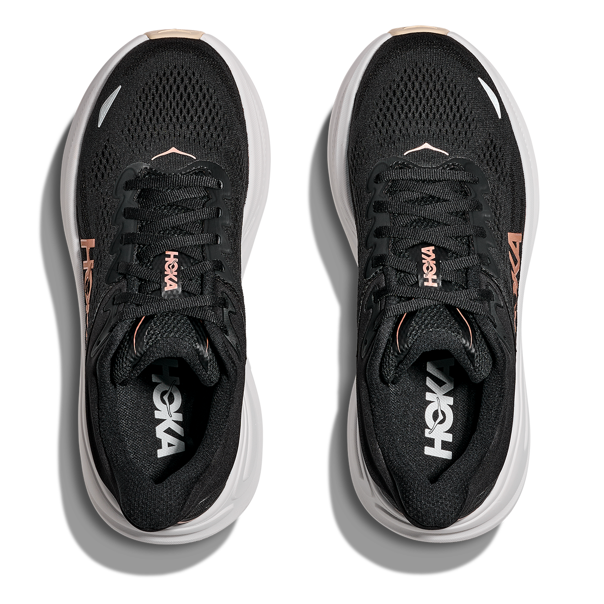HthtOKA Women's Bondi 9 Black - Rose Gold