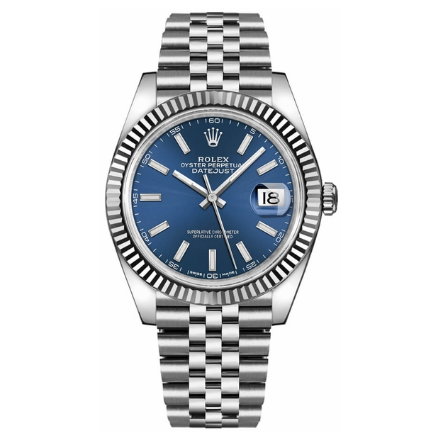 Datejust 41 Blue Dial Men's Watch 126334-0002