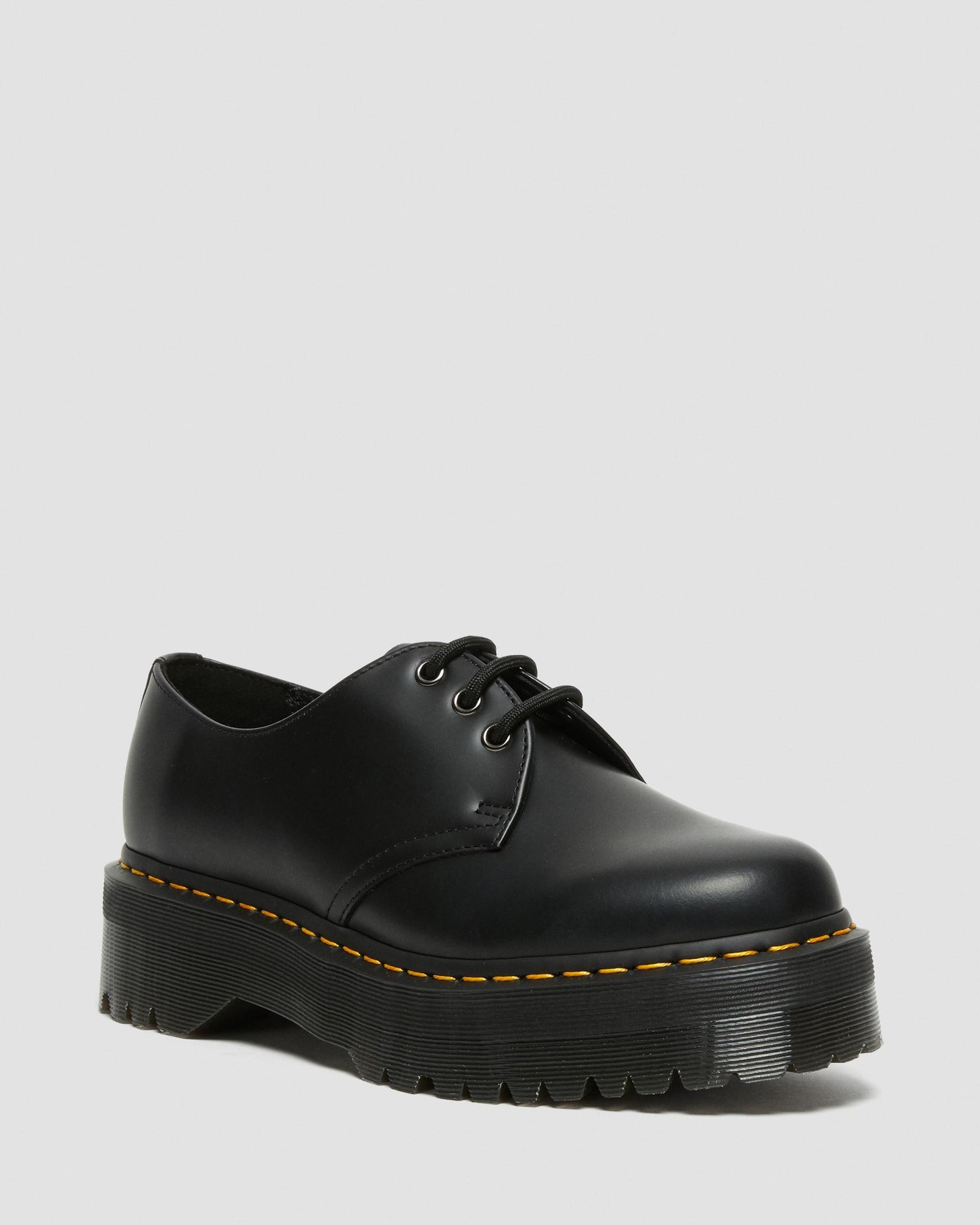 Dthtr. Marthttens 1461 Quad Polished Smooth Leather Oxford Platform Shoes