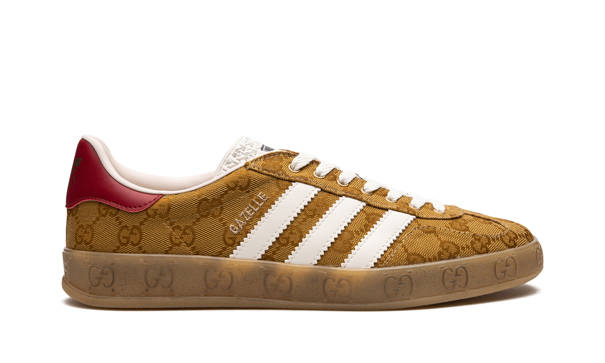 Adithtdas Gazelle - GG Monogram Beige" HQ8850