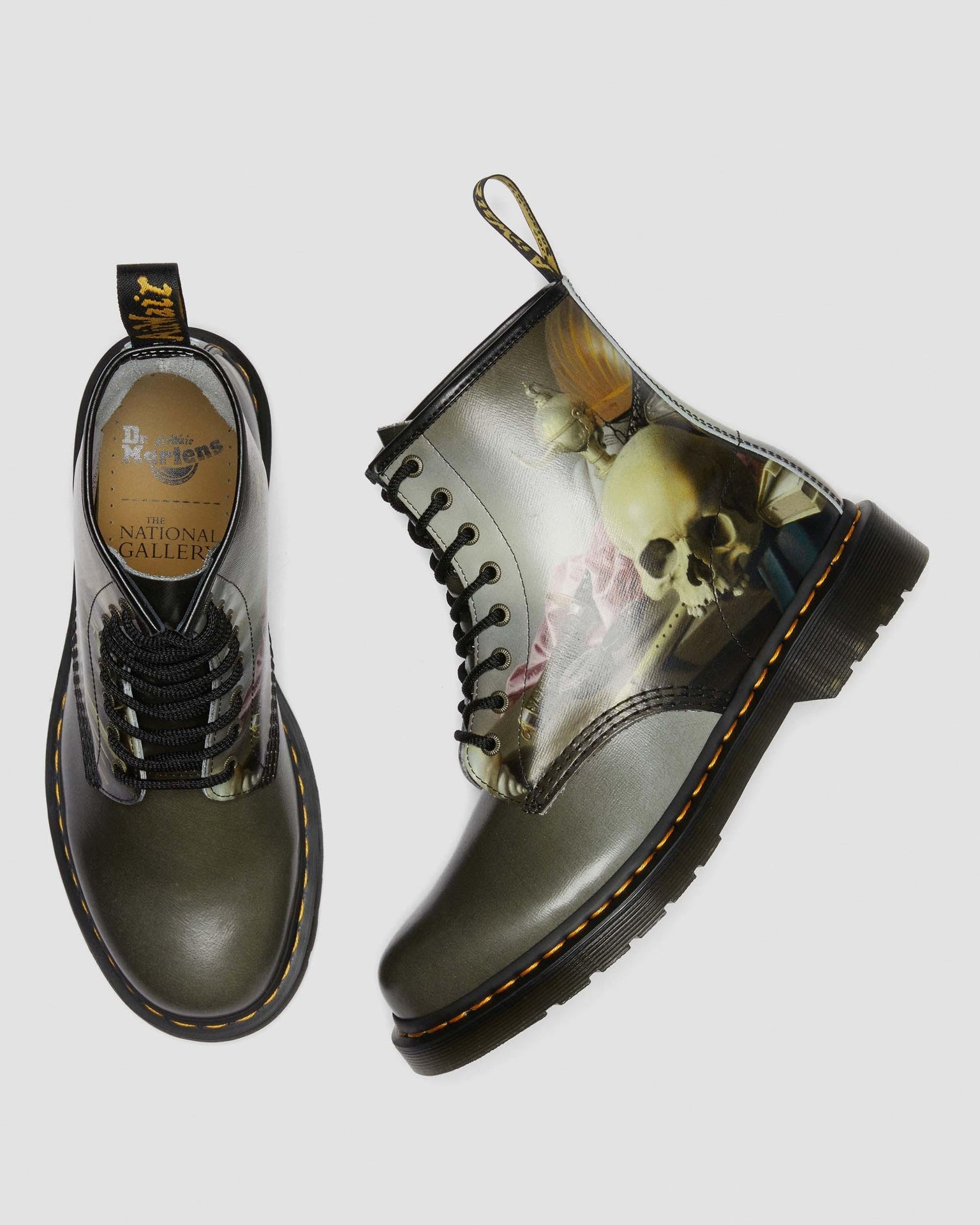 Dthtr. Marthttens THE NATIONAL GALLERY 1460 HARMEN STEENWYCK LEATHER Ankle BOOTS
