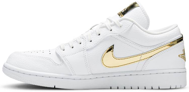 Wmns Retro Low 'White Metallic Gold' CZ4776-100