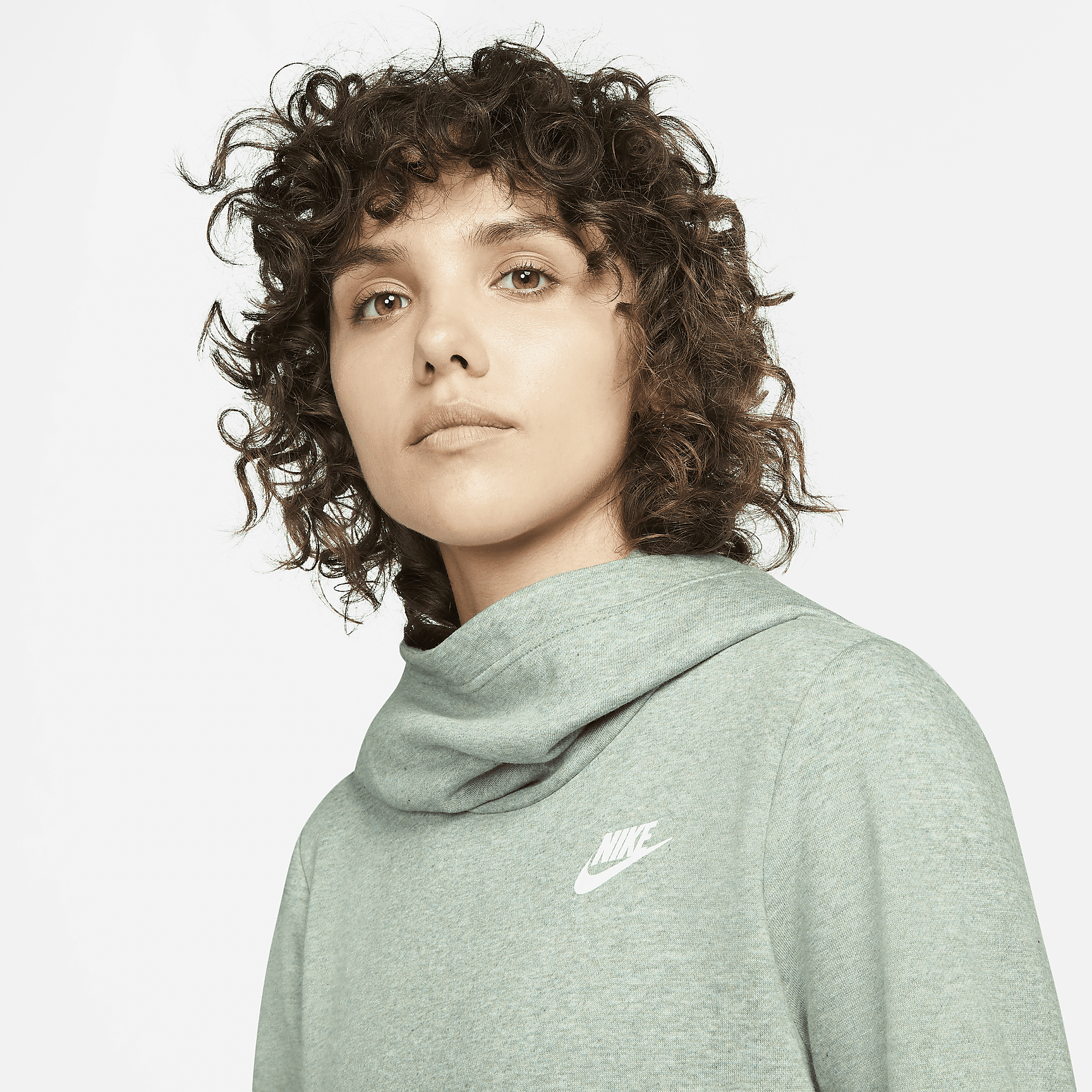 Sportswear - Women's Funnel-Neck Hoodie