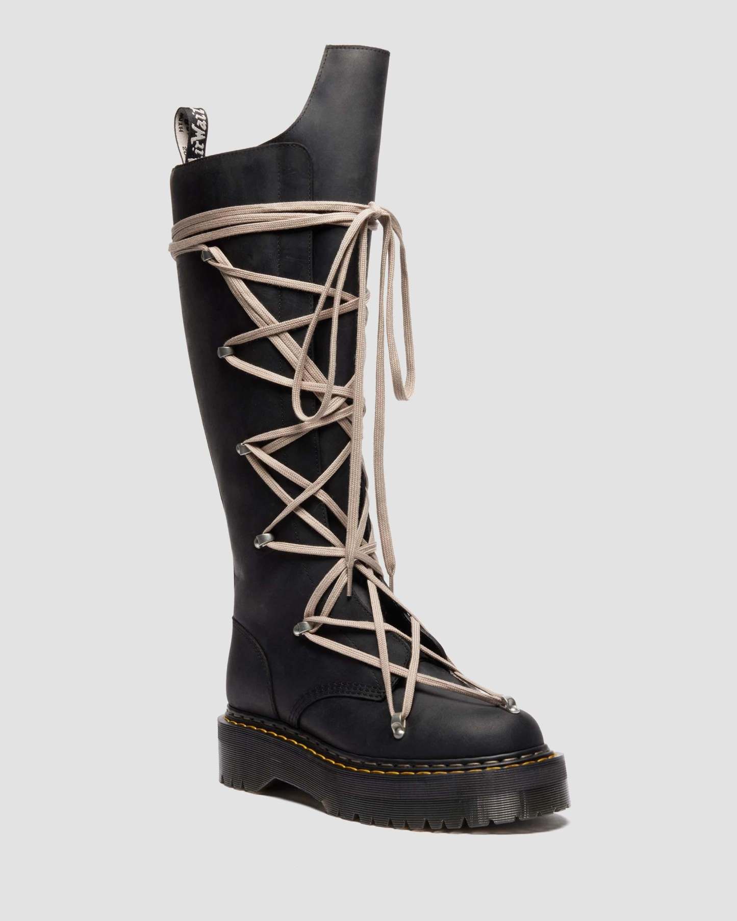 Dthtr. Marthttens Rick Owens 1B60 Pentalace Leather Boots