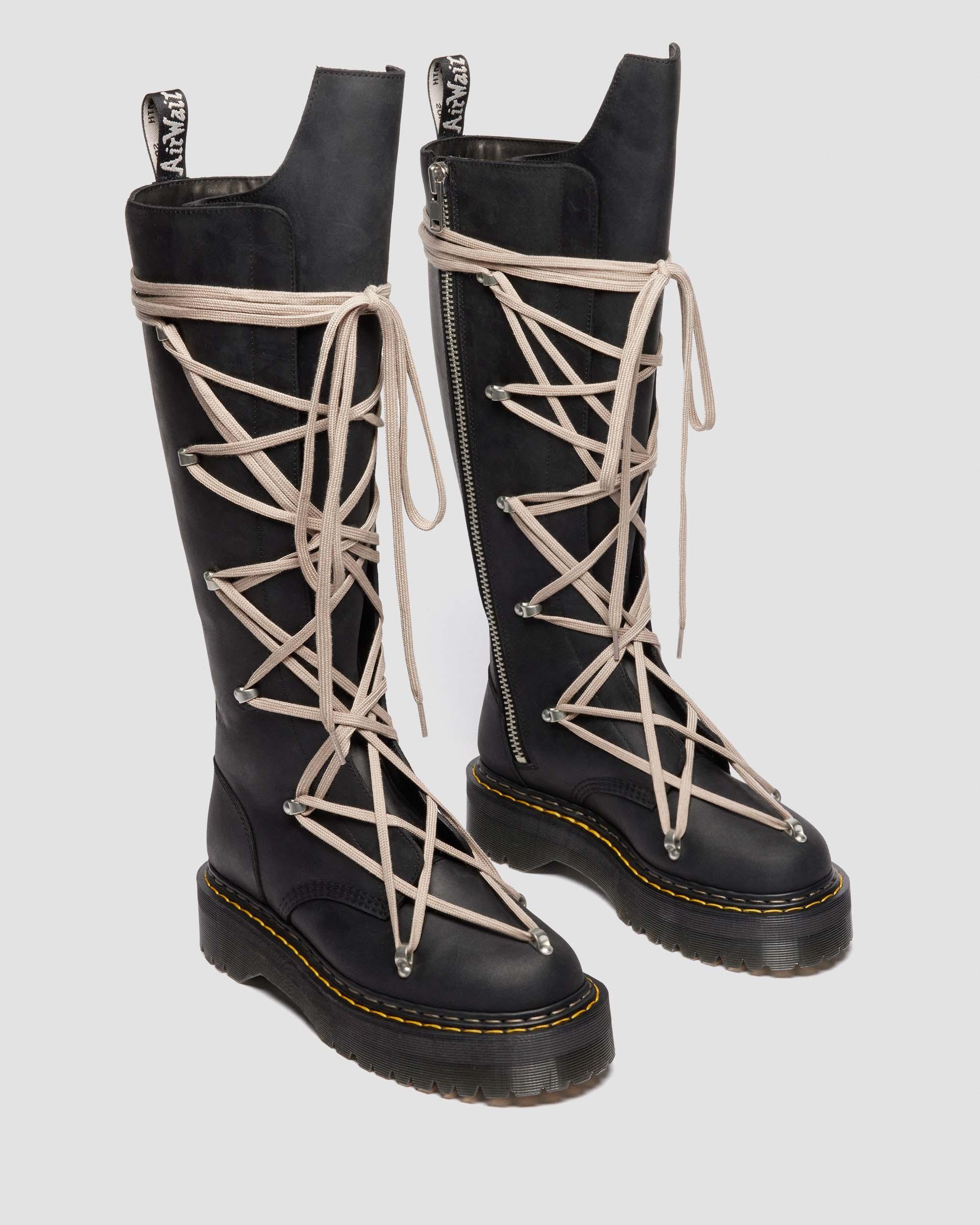 Dthtr. Marthttens Rick Owens 1B60 Pentalace Leather Boots