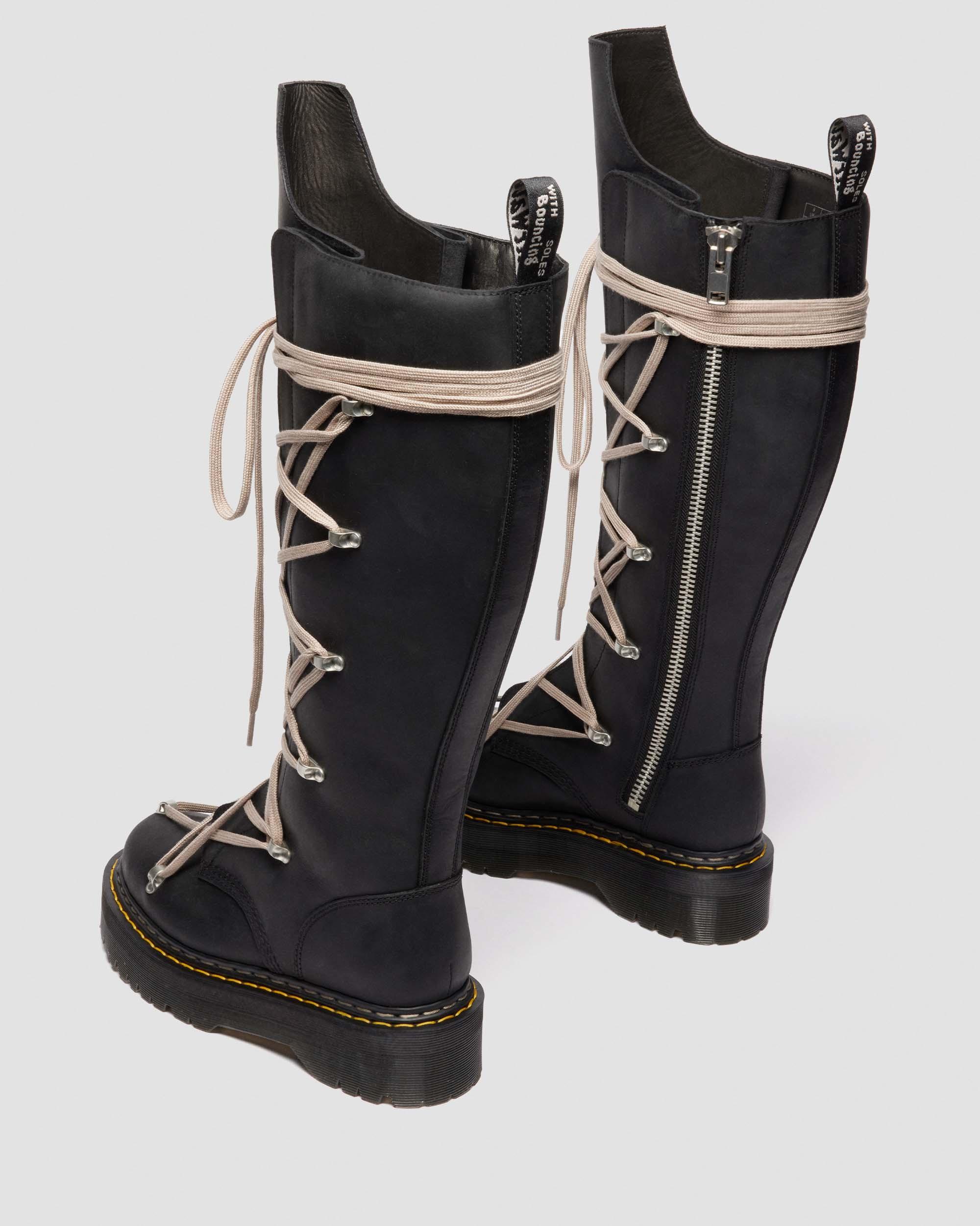 Dthtr. Marthttens Rick Owens 1B60 Pentalace Leather Boots