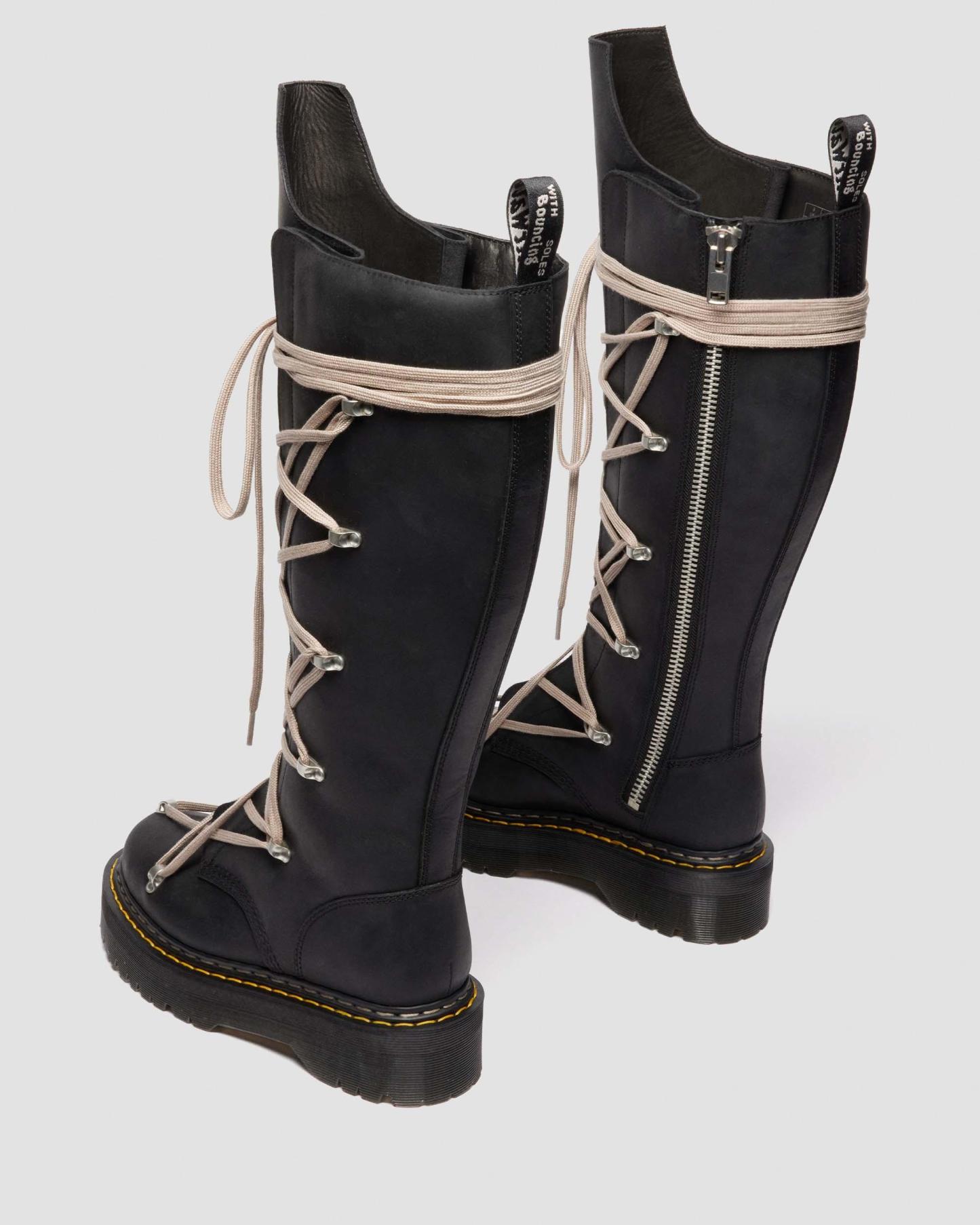 Dthtr. Marthttens Rick Owens 1B60 Pentalace Leather Boots