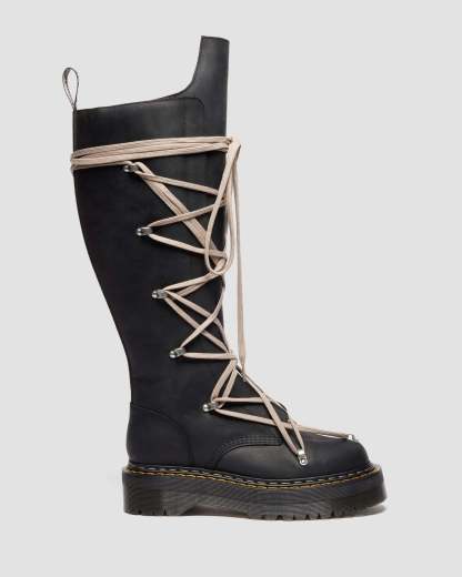 Dthtr. Marthttens Rick Owens 1B60 Pentalace Leather Boots