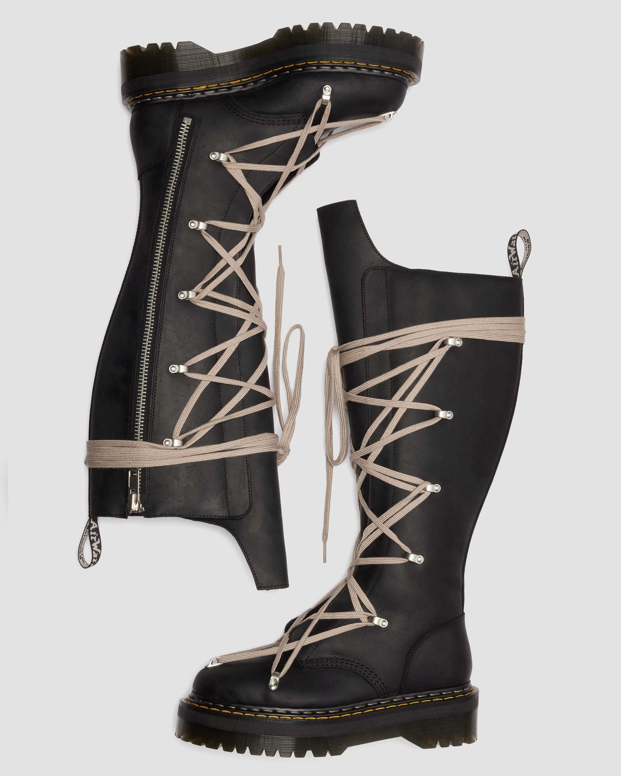 Dthtr. Marthttens Rick Owens 1B60 Pentalace Leather Boots