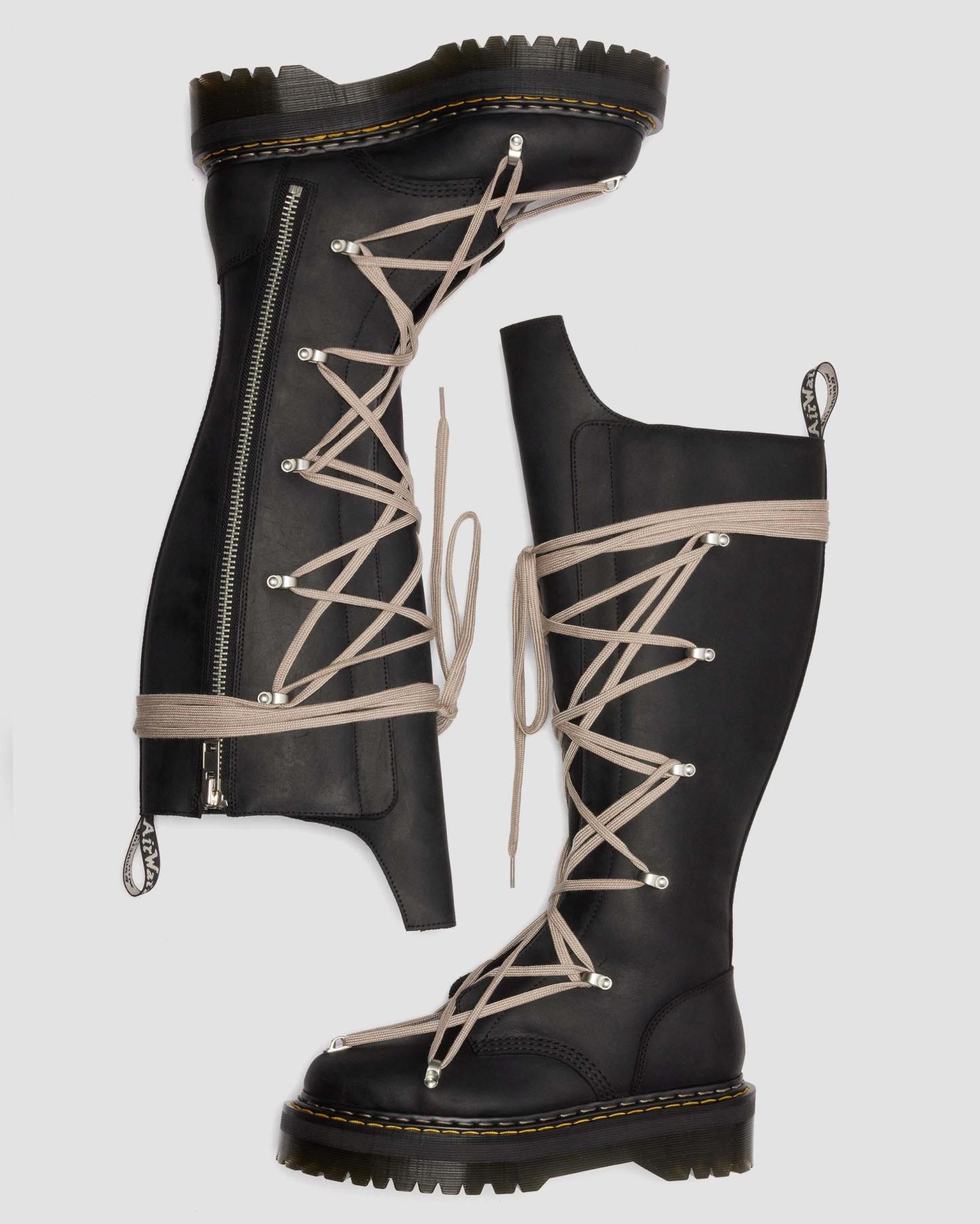 Dthtr. Marthttens Rick Owens 1B60 Pentalace Leather Boots