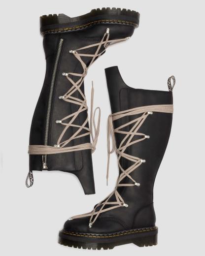 Dthtr. Marthttens Rick Owens 1B60 Pentalace Leather Boots