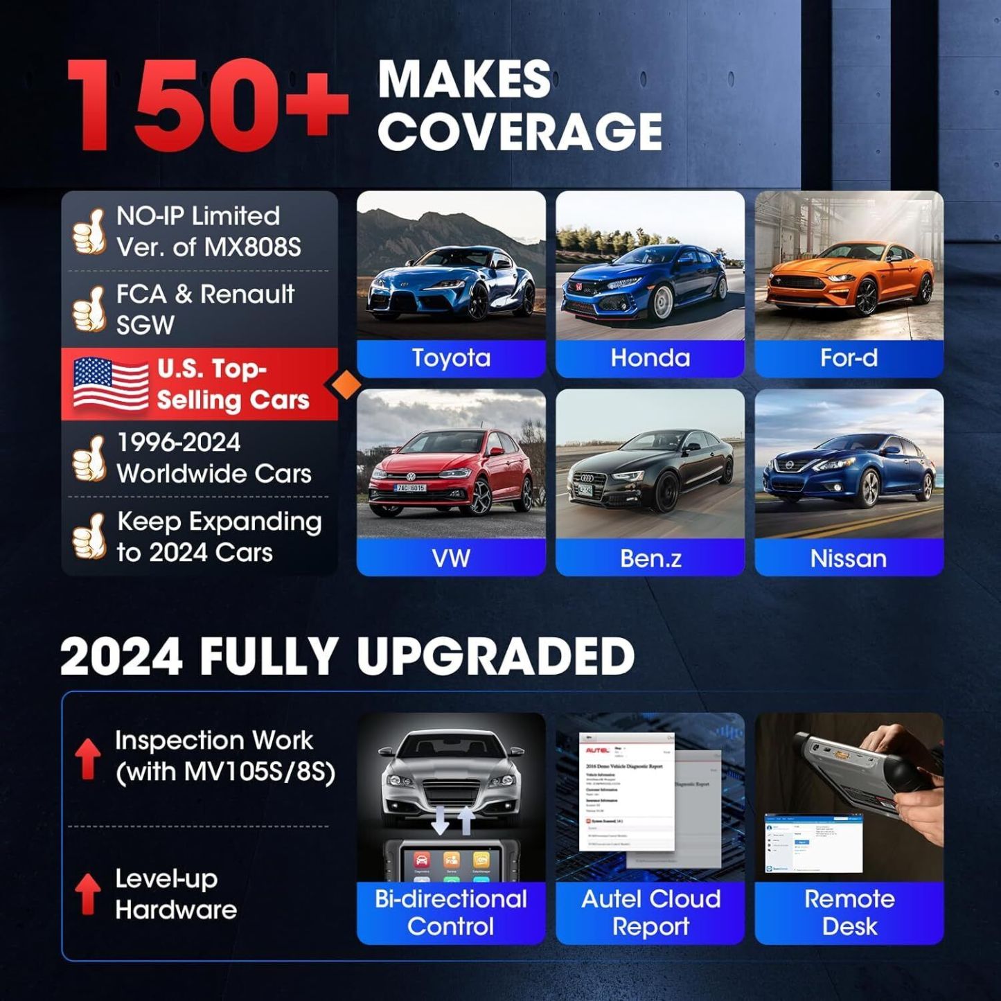 2024 KAUEPA Scanner MaxiCOM MK808S