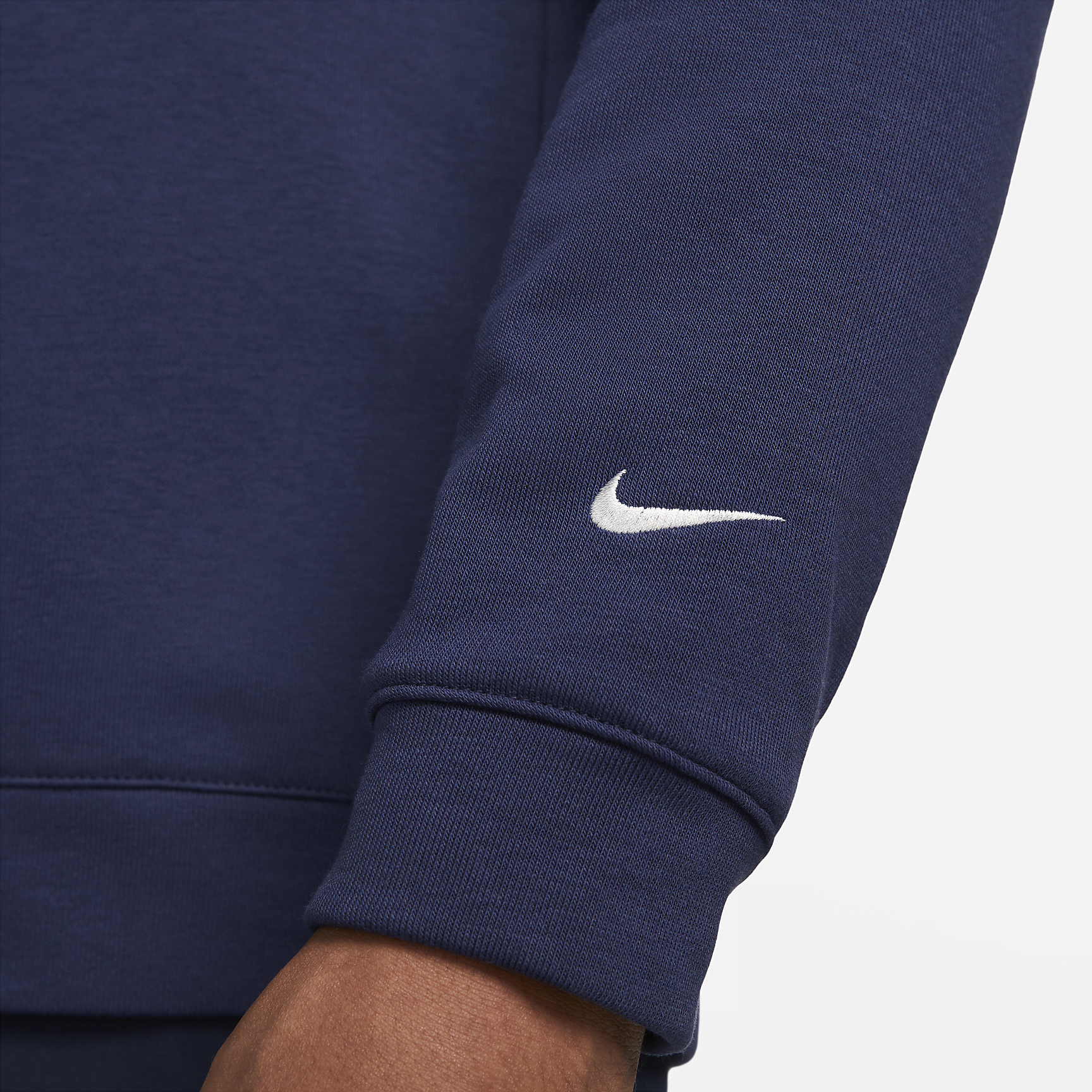 Dri-FIT Track Club - Men's Fleece Long-Sleeve Crew Neck Running Sweatshirt