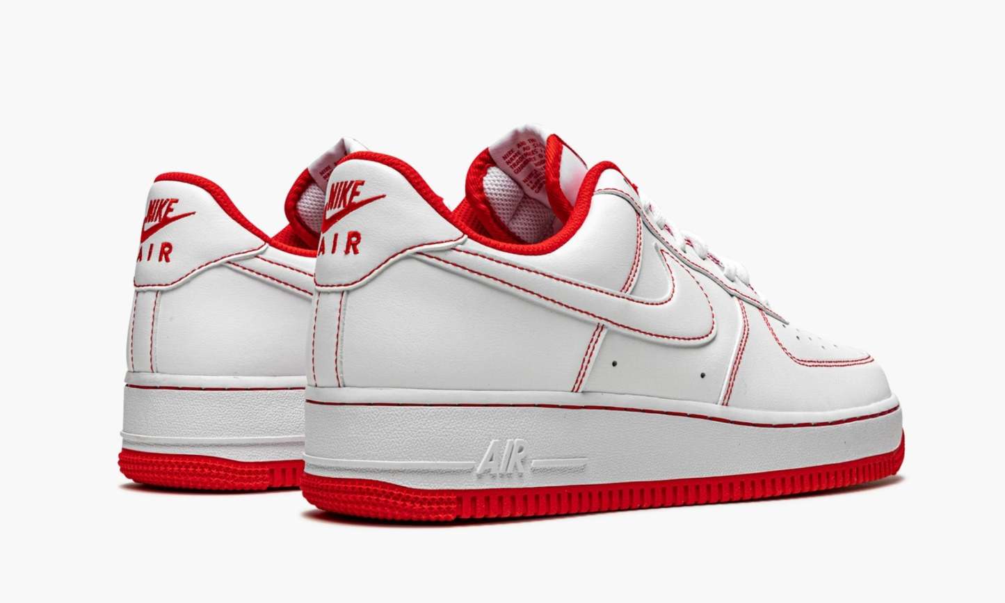 1 Low 7 ��Contrast Stitch White University Red