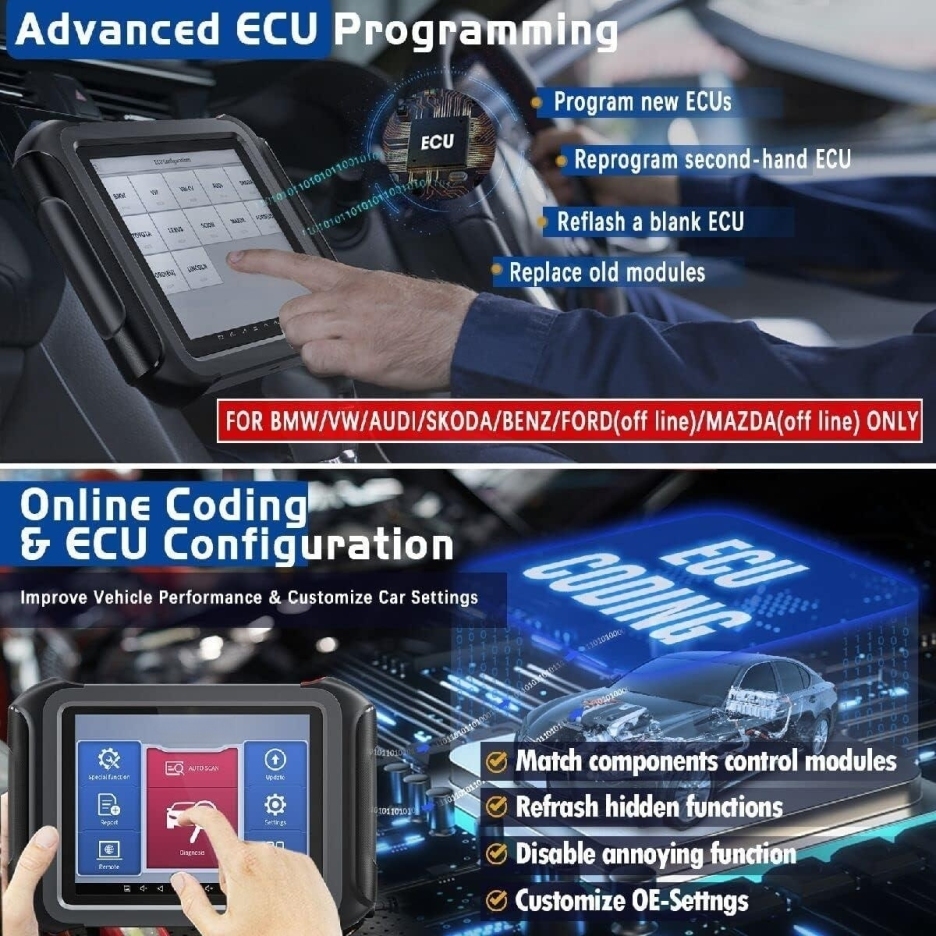 🔥D9 PRO Diagnostic Tool [2024 New Upgraded], Topology Map, ECU Programming & Coding, Bi-Directional & Full Diagnostic, Key Programming, 42+ Services, DoIP & CAN FD