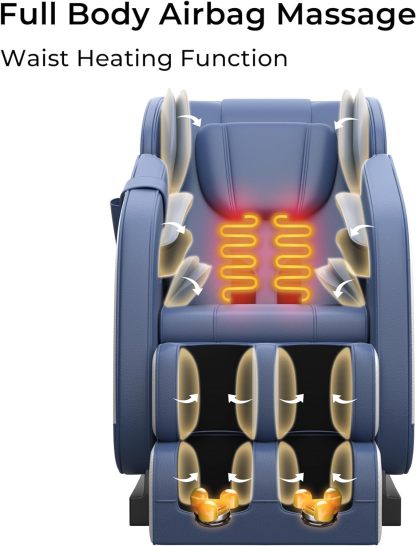 2024 Full Body Massage Chair, Zero Gravity Massage Chair Recliner with Heating Function, Auto Modes, Bluetooth Music Player, Foot Massage