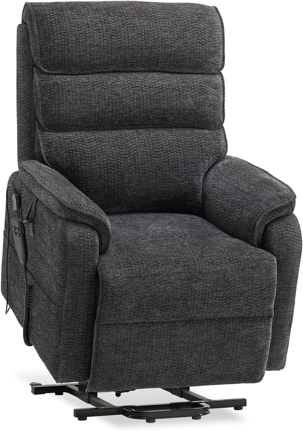 Irene House 9188 Medium Dual Motor Lay Flat Recliner Lift Chair Recliners Infinite Position with Heat Massage for Elderly Up to 300 LBS Electric Power Lift Recliner Chair Sofa