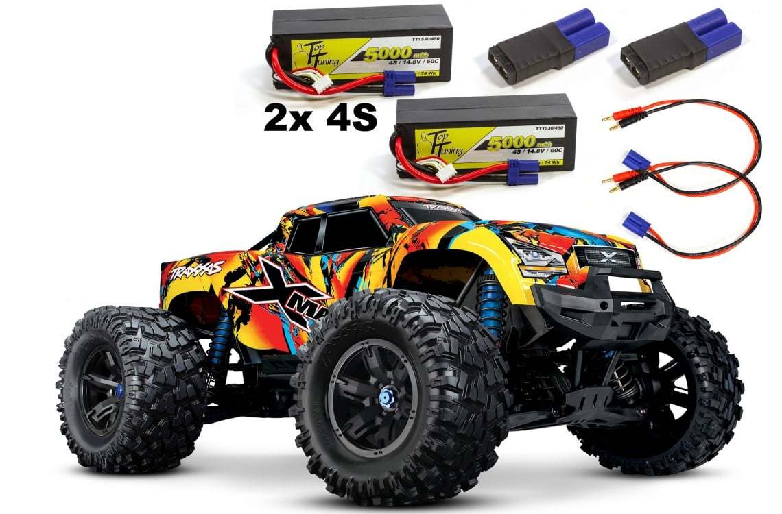 X-MAXX 4x4 new 8S version RTR complete set with 2x 4S / 5000 mAh batte