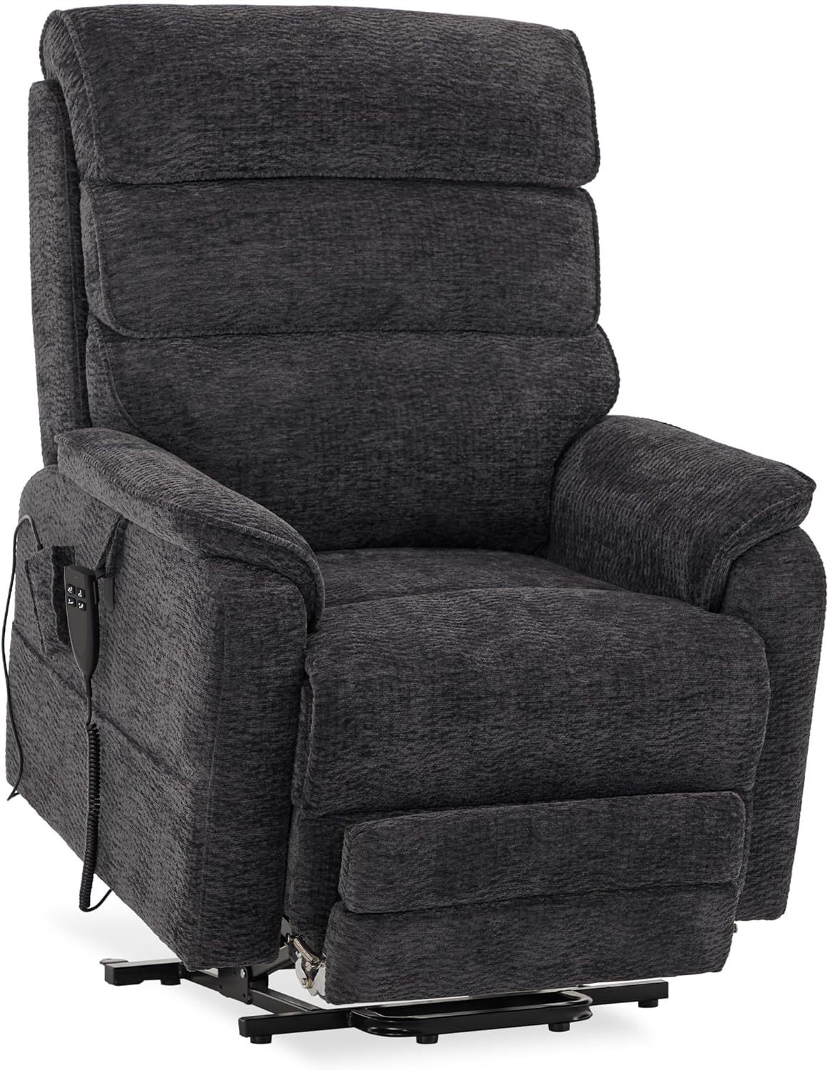 Irene House 9188 Medium Dual Motor Lay Flat Recliner Lift Chair Recliners Infinite Position with Heat Massage for Elderly Up to 300 LBS Electric Power Lift Recliner Chair Sofa