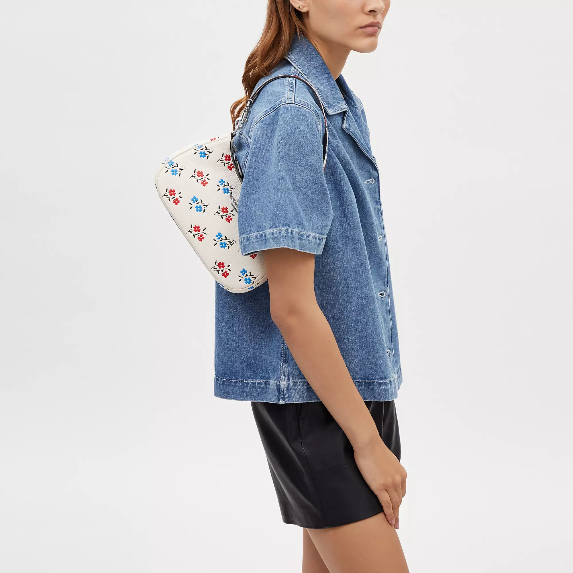 Coathtch Shoulder Bag With Floral Print